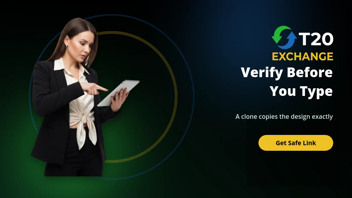 Verifying a T20exchange com link before entering login details